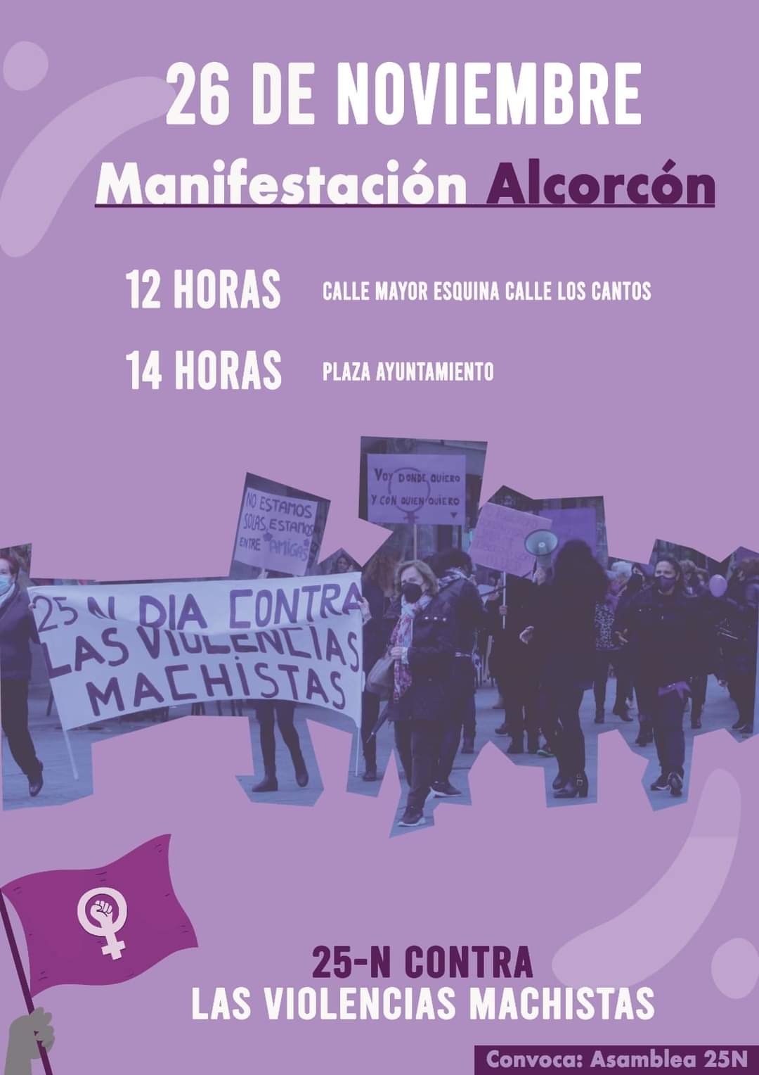 Convocada una manifestación feminista en Alcorcón
