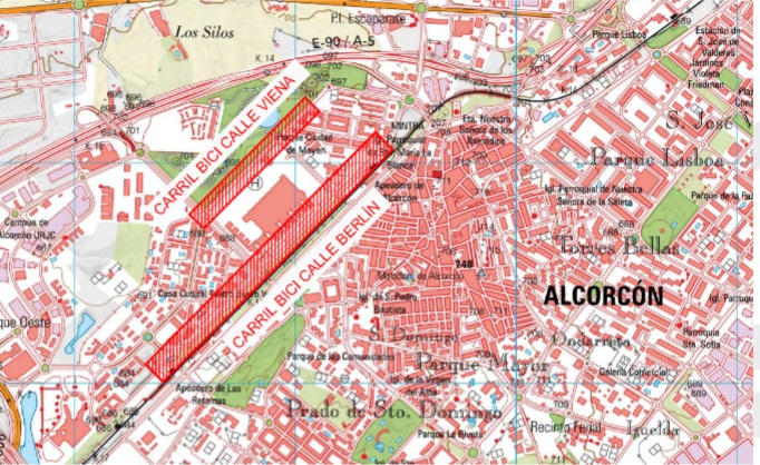 Alcorcón amplía el carril bici en dos de sus calles