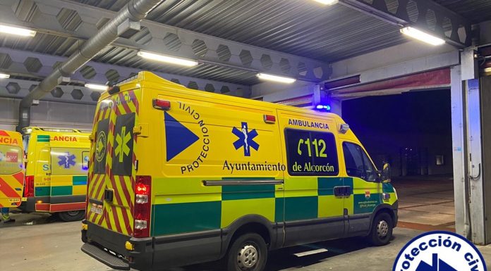 Accidente de un joven mientras conducía una VMP en Alcorcón