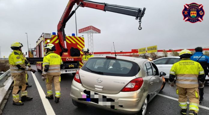 Nuevo accidente de tráfico en una carretera de Alcorcón