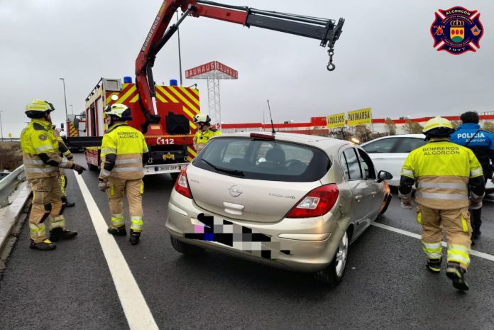 Nuevo accidente de tráfico en una carretera de Alcorcón