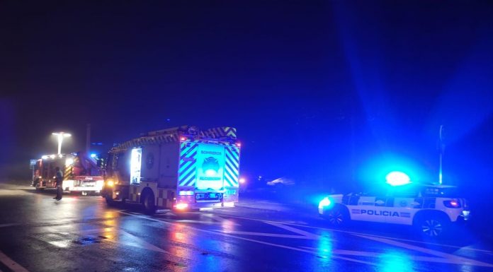 Accidente bajo la niebla en Alcorcón