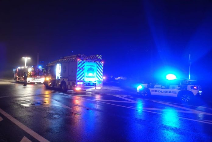 Accidente bajo la niebla en Alcorcón