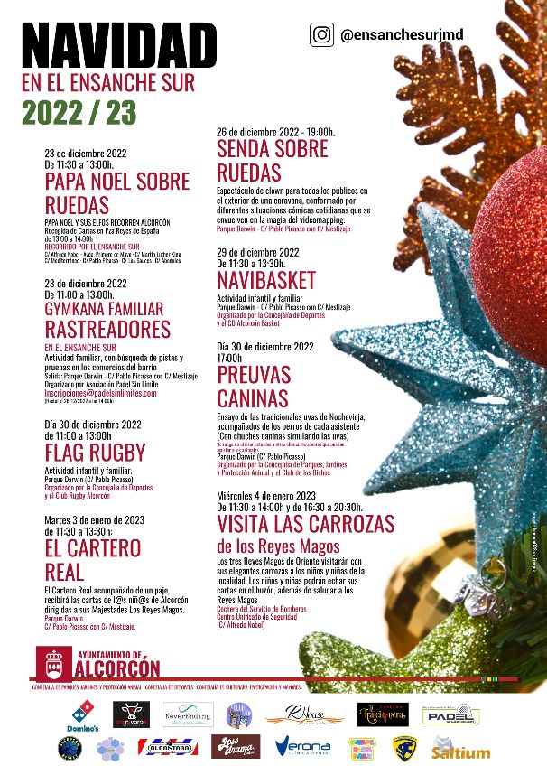 Programan varias actividades navideñas en el Ensanche Sur de Alcorcón