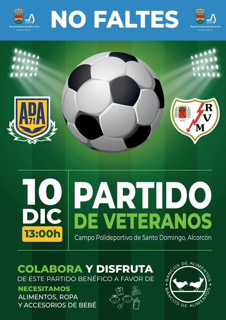 Nueva edición del partido benéfico de veteranos del Alcorcón