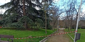 Alcorcón cierra sus parques y zonas al aire libre por el temporal