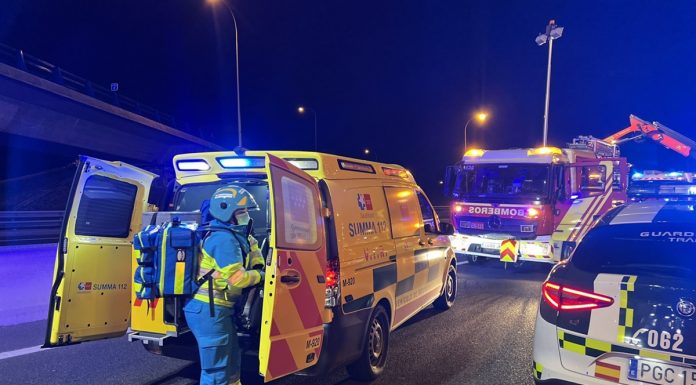 Muere un hombre de 50 años atropellado en la M-40 en la entrada a Alcorcón