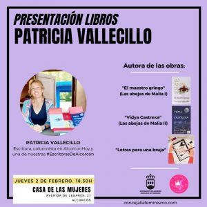 La escritora Patricia Vallecillo presenta sus libros en Alcorcón