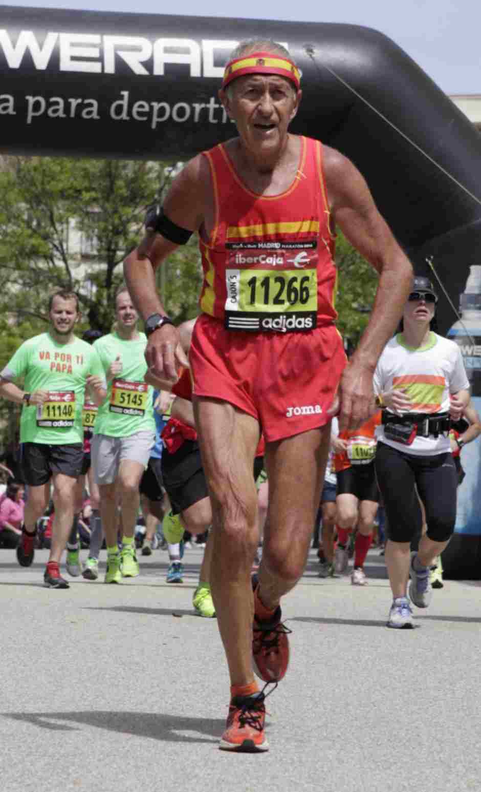 Enrique Miguel García, el abuelo maratoniano de Alcorcón