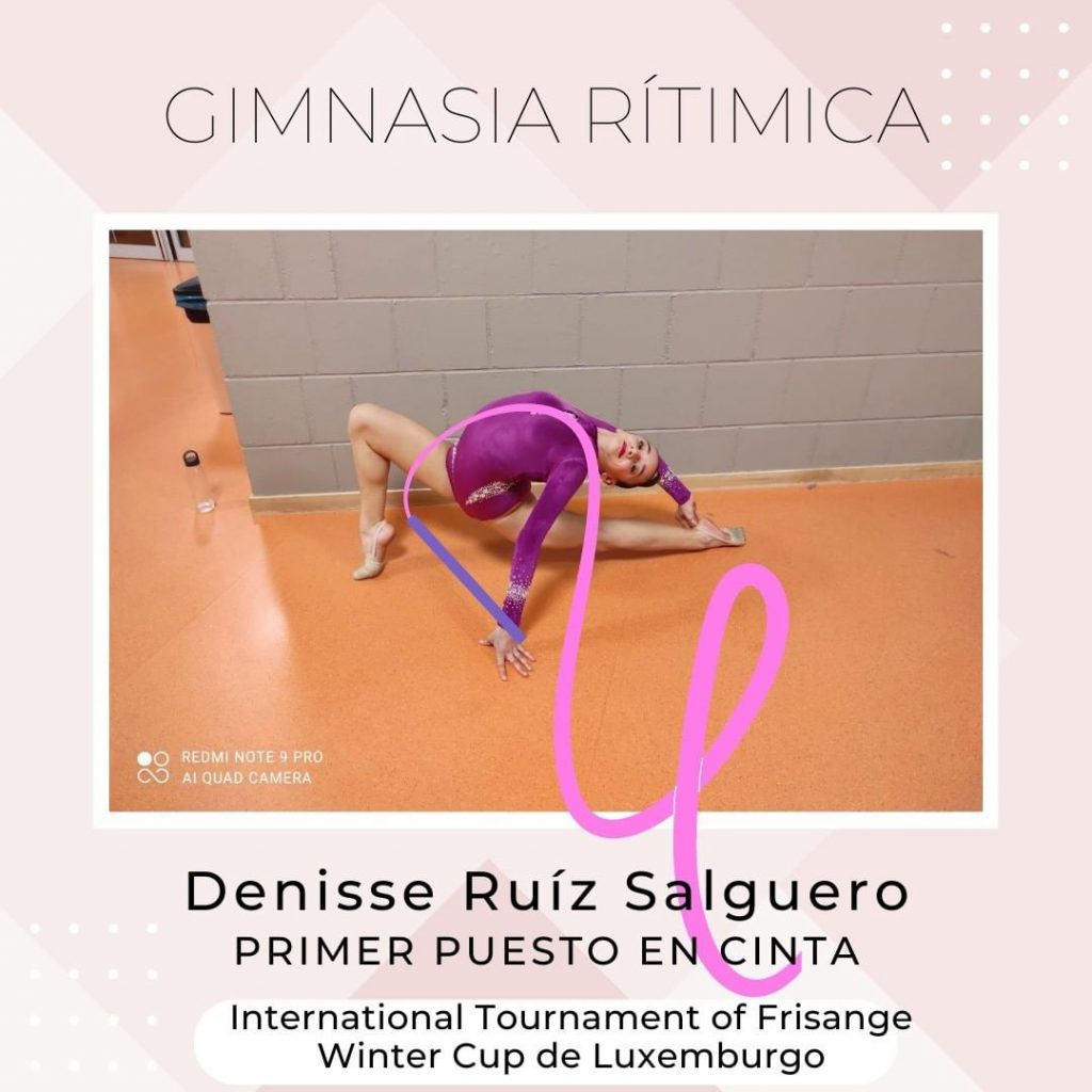 Una alumna de Alcorcón gana un campeonato internacional de gimnasia rítmica en modalidad de cinta