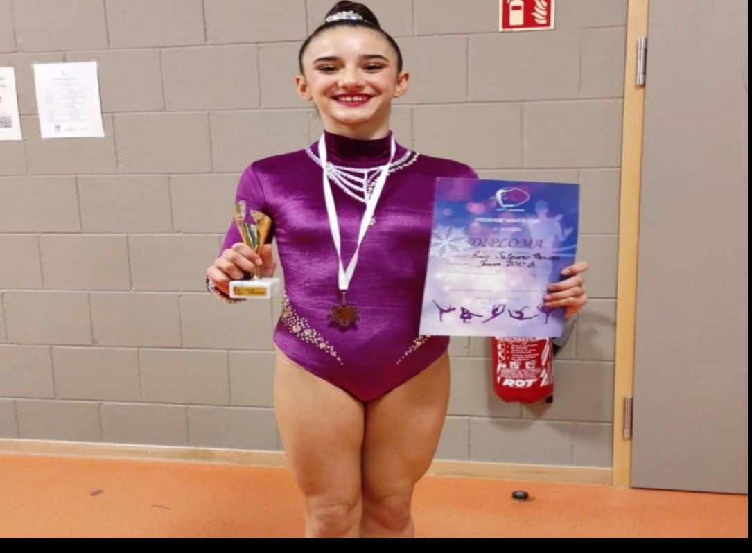 Una alumna de Alcorcón gana un campeonato internacional de gimnasia rítmica en modalidad de cinta
