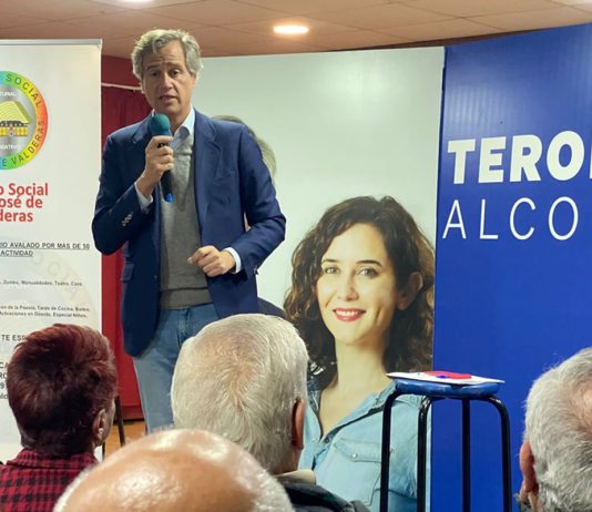 El exalcalde de Caracas apoya a Terol en Alcorcón