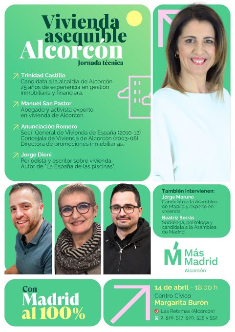 Más Madrid Alcorcón organiza una jornada técnica de vivienda