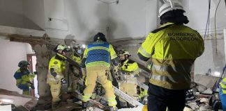 Dos trabajadores heridos en Alcorcón tras derrumbarse un techo