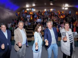 El Centro Cívico Viñagrande de Alcorcón acogió a Isabel Díaz Ayuso en su apoyo a Terol