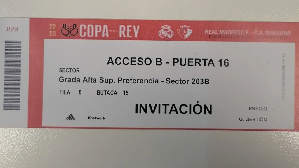 Detenido un hombre en Alcorcón por vender entradas falsas de la final de la Copa del Rey