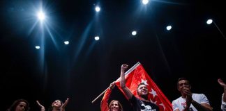 Mónica García brinda su apoyo a Trinidad Castillo en el cierre de campaña de Más Madrid Alcorcón