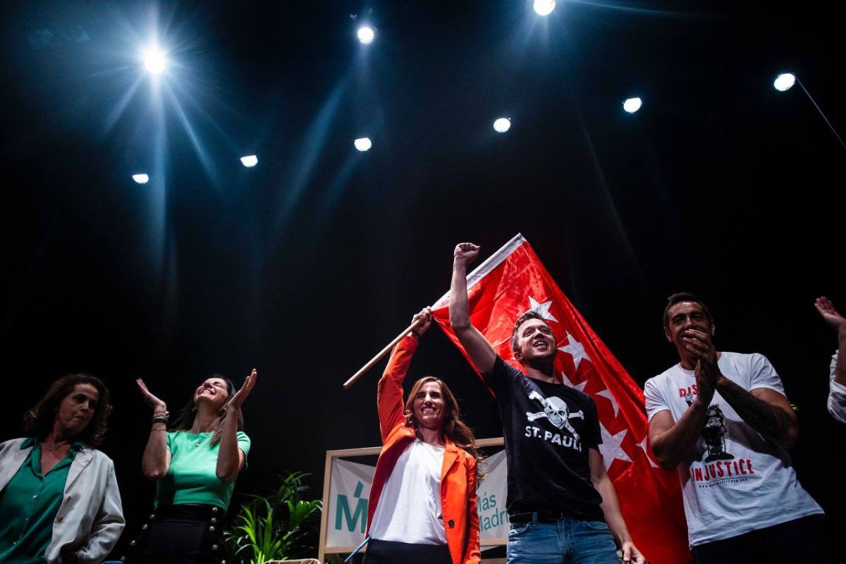 Mónica García brinda su apoyo a Trinidad Castillo en el cierre de campaña de Más Madrid Alcorcón