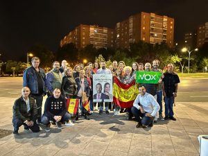 Vox denuncia vandalismo en un gran cartel electoral del partido en Alcorcón