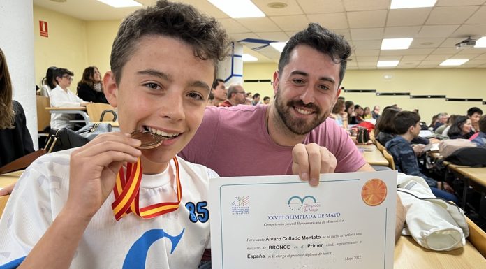 Álvaro Collado, joven vecino de Alcorcón, recibe un premio internacional de matemáticas