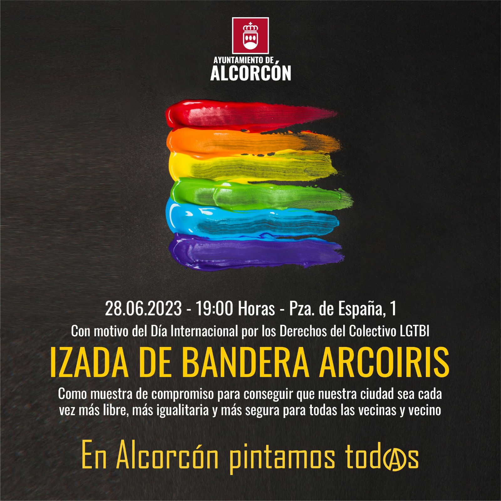 Alcorcón volverá a izar la bandera LGTB en apoyo al colectivo