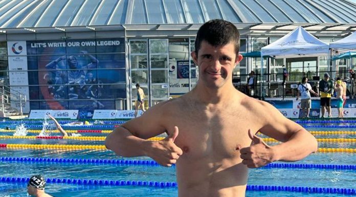 Carlos Hernández sitúa de nuevo a Alcorcón en la cima de la natación mundial en los Virtus Global Games