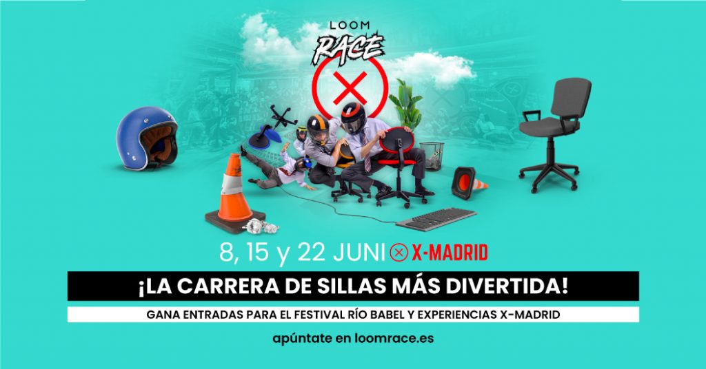 LOOM Race, la carrera de sillas más divertida, llega a X-Madrid de Alcorcón