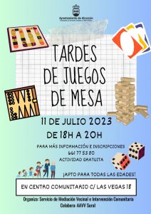 Organizan en Alcorcón una tarde de juegos de mesa