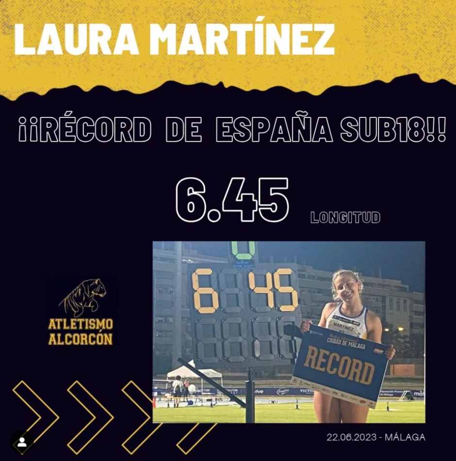 Laura Martínez vuelve a colgarse el Campeonato de España de longitud sub-18