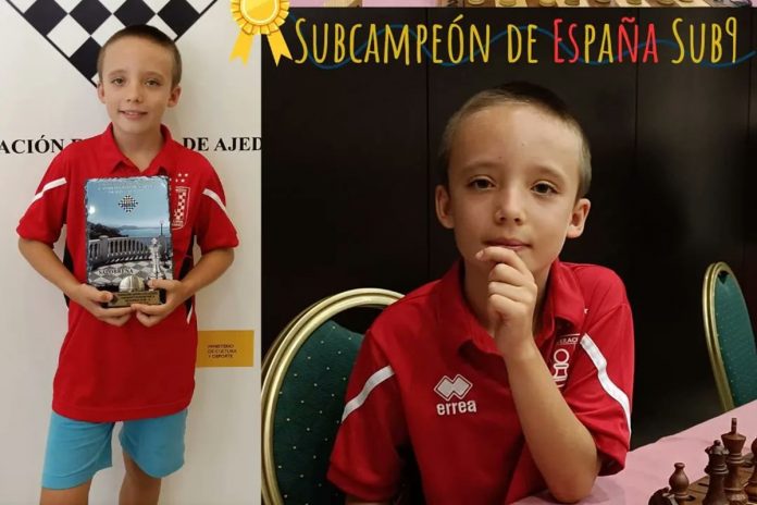 El ajedrecista alcorconero Marko García Tanjala, subcampeón de España sub-9