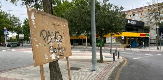 Los misteriosos paneles vuelven a aparecer en Alcorcón