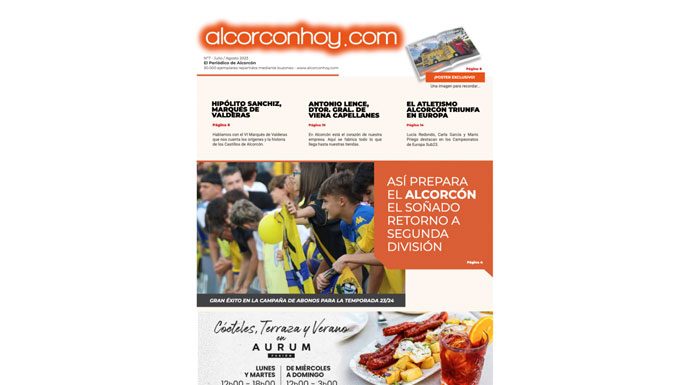 Periódico Alcorcón, julio 2023 Periódico alcorconhoy - Julio 2023, tu periódico de Alcorcón