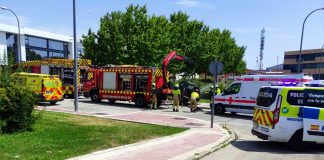 Nuevo accidente producido por un choque entre dos vehículos en Alcorcón