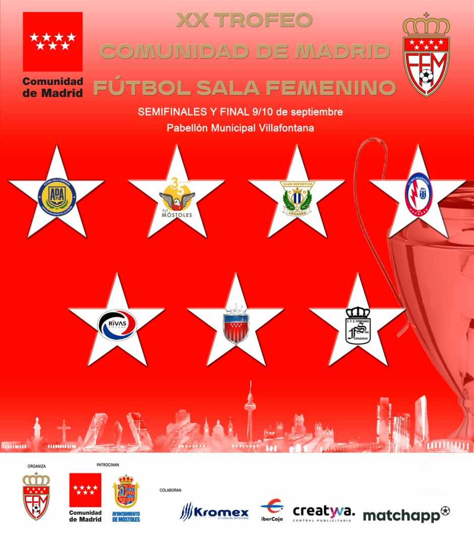 El Alcorcón FSF jugará el 9 y 10 de septiembre el XX Trofeo Comunidad de Madrid