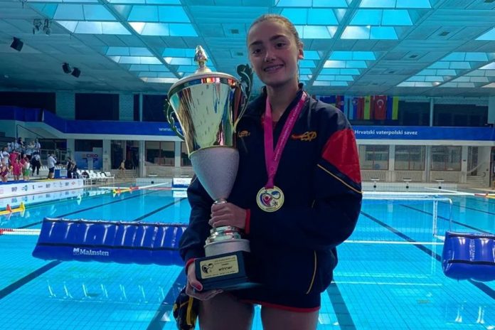 Daniela Pajares, del Ciudad Alcorcon, campeona de Europa de Waterpolo