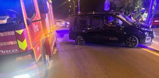 Nuevo accidente de tráfico controlado por la Policía y Bomberos de Alcorcón