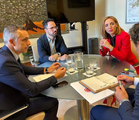 Candelaria Testa, alcaldesa de Alcorcón, se reúne con el consejero de medio ambiente