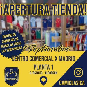 Alcorcón tendrá una tienda de camisetas retro de fútbol en X-Madrid