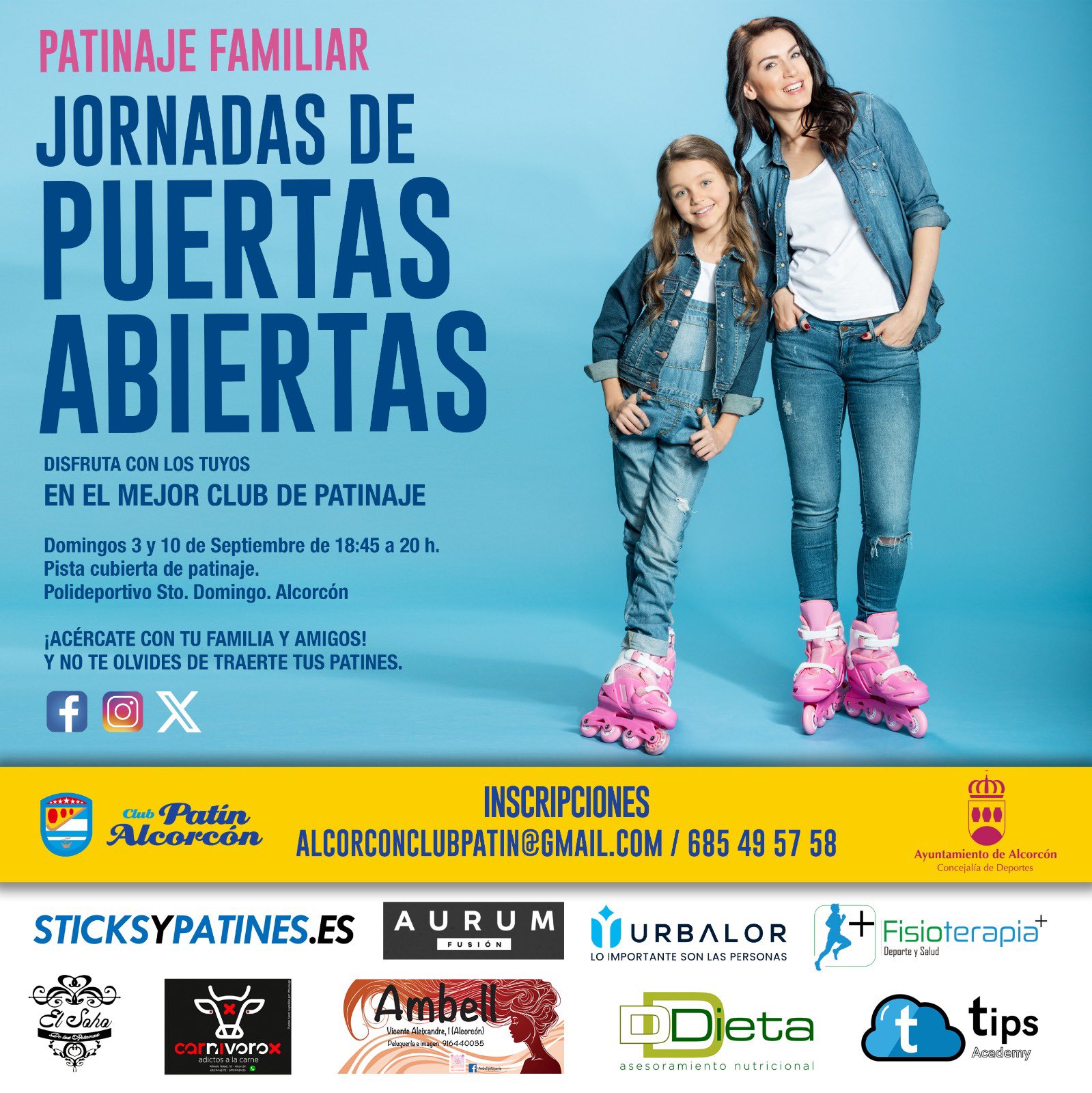 El Club Patín Alcorcón organiza una Jornada de Puertas Abiertas para las familias