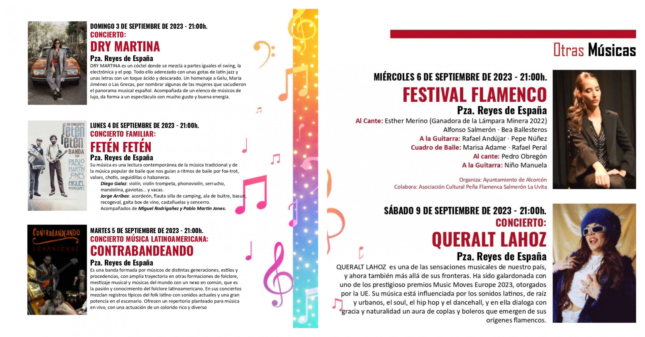 Estos son el resto de conciertos gratuitos de las Fiestas de Alcorcón 2023
