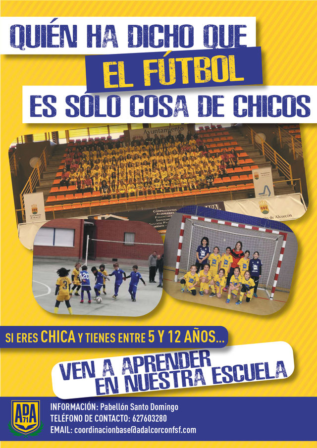 Inscripciones abiertas para que las niñas puedan apuntarse al Alcorcón de fútbol sala femenino