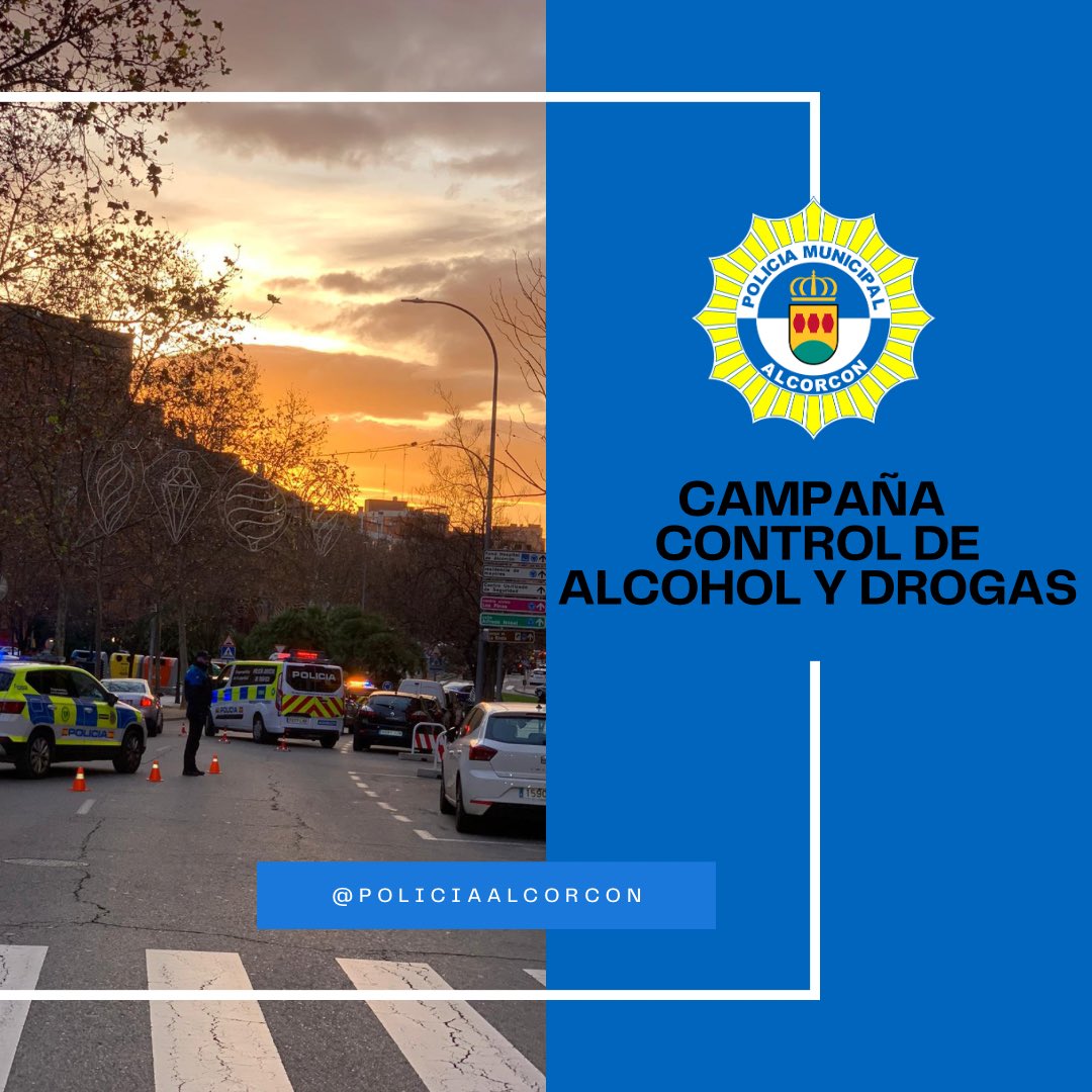Resultados bajos de positivos de alcoholemia en las pruebas de la Policía de Alcorcón