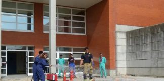 Formación de los sanitarios del Hospital de Alcorcón ante incendios y emergencias