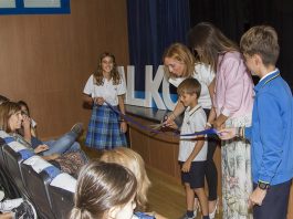 Candelaria Testa y Trinidad Castillo inauguran el curso escolar del colegio Alkor de Alcorcón