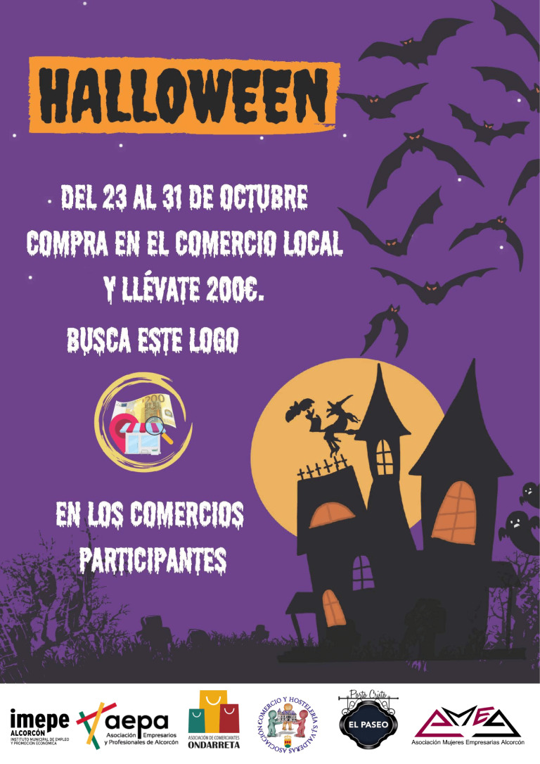 Premios por las compras en establecimientos de Alcorcón durante Halloween