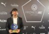 Jesus Ruíz, portero del Alcorcón, recibe el Premio Arconada en la gala de la AFE