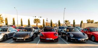 Concentración del club Porsche España en la Jowke de Alcorcón