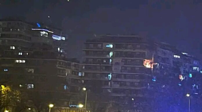 Incendio en la terraza de una vivienda en Alcorcón durante año nuevo