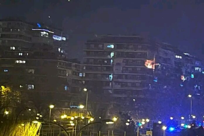 Incendio en la terraza de una vivienda en Alcorcón durante año nuevo