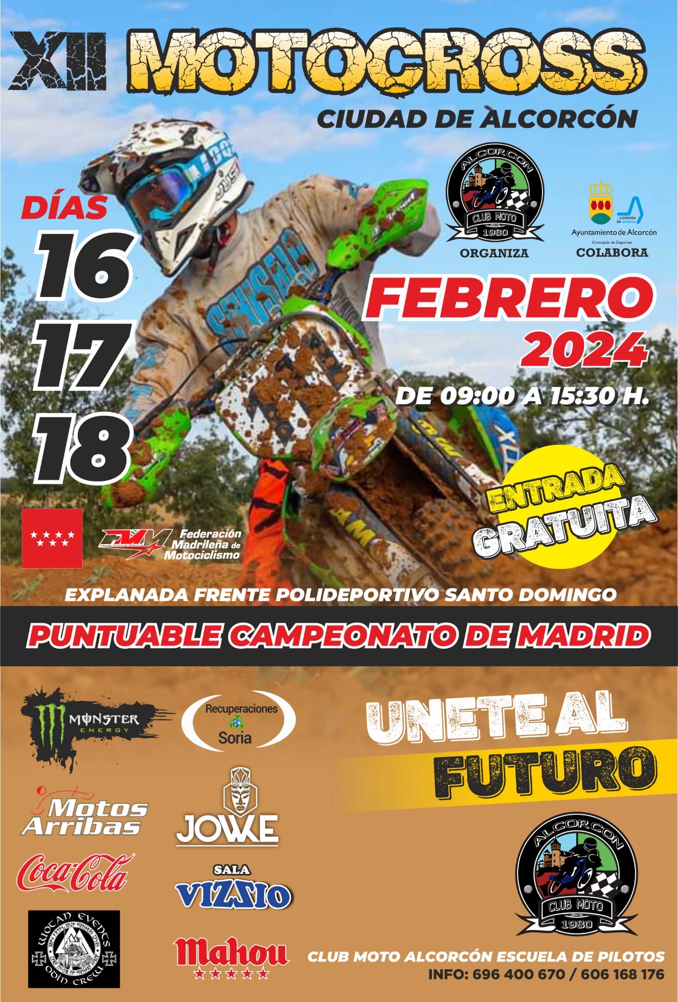 Competición de Motocross en Alcorcón